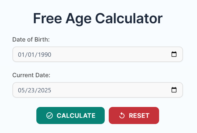 age calculator