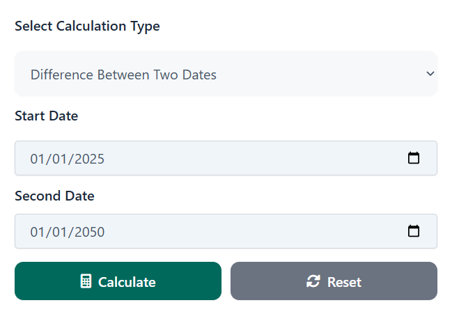 Calculate Difference Between Two Dates Fast, Accurate Online Tool 2025