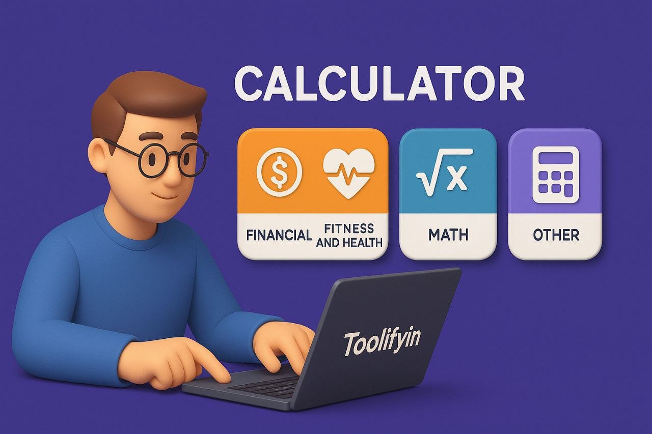 Toolifyin Calculator Tools – Financial, Fitness, Math & More